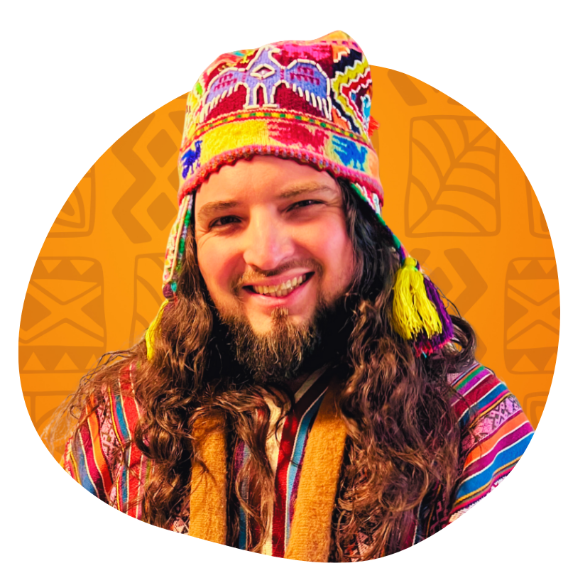 Luis Jesus k'ari otorongo, nativo america, chamán, shaman, andino